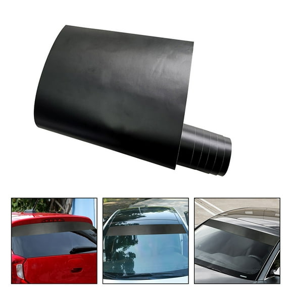 MIPCASE Self Adhesive Black Car Vinyl Sticker Front Windshield Banner for Stylish Vehicle Look