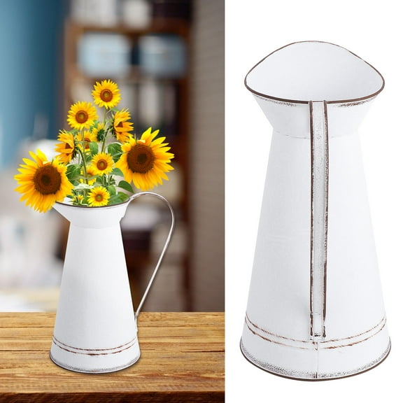 MIPCASE Small Planters for Office Desk Flowerpot Metal 1Pcs Office Decor Sturdy and Durable