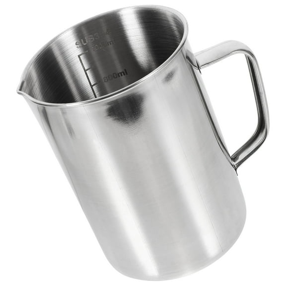 MIPCASE Metal Measuring Cup with Clear Scale for Scientific Laboratory and Home Baking Use