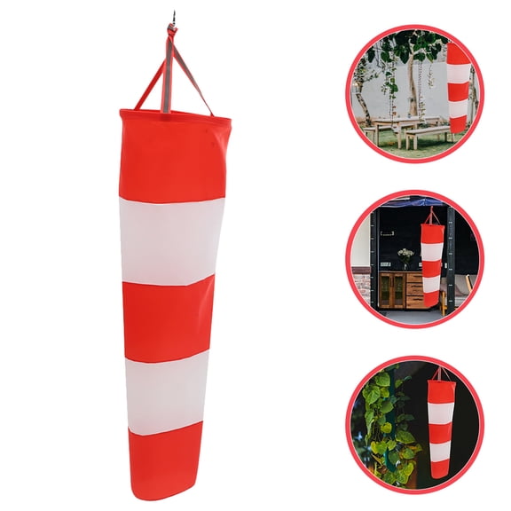 MIPCASE Red Waterproof Wind Direction Indicator Made of Durable Oxford Cloth for Outdoor Garden Decor and Events