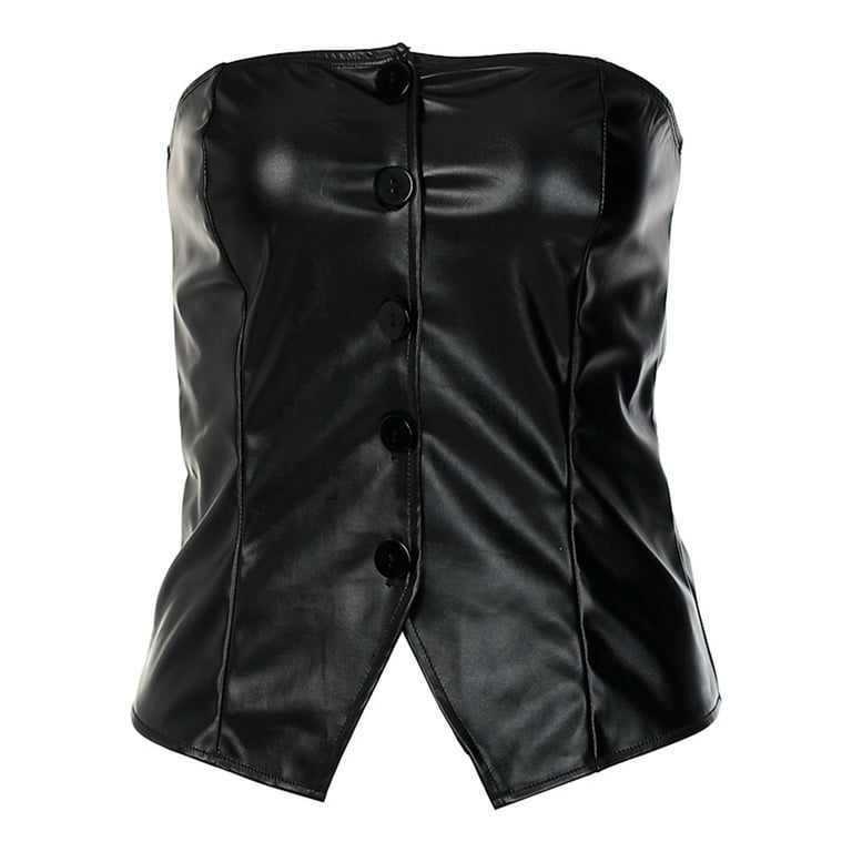 Women's Solid Color Button Corset Women's Solid Color Button Corset