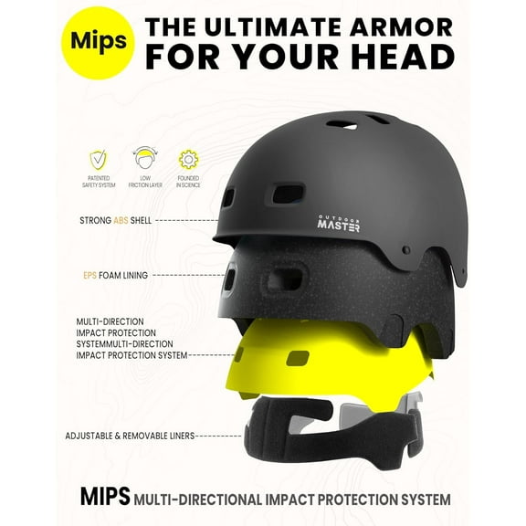 MIPS Skateboard Cycling Helmet for Adults