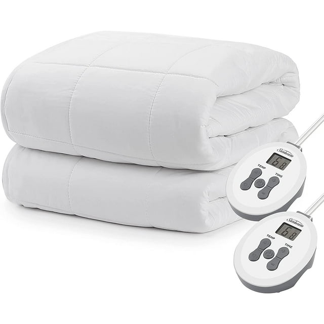 MIQIU Premium Luxury Quilted Electric Heated Mattress Pad King Size