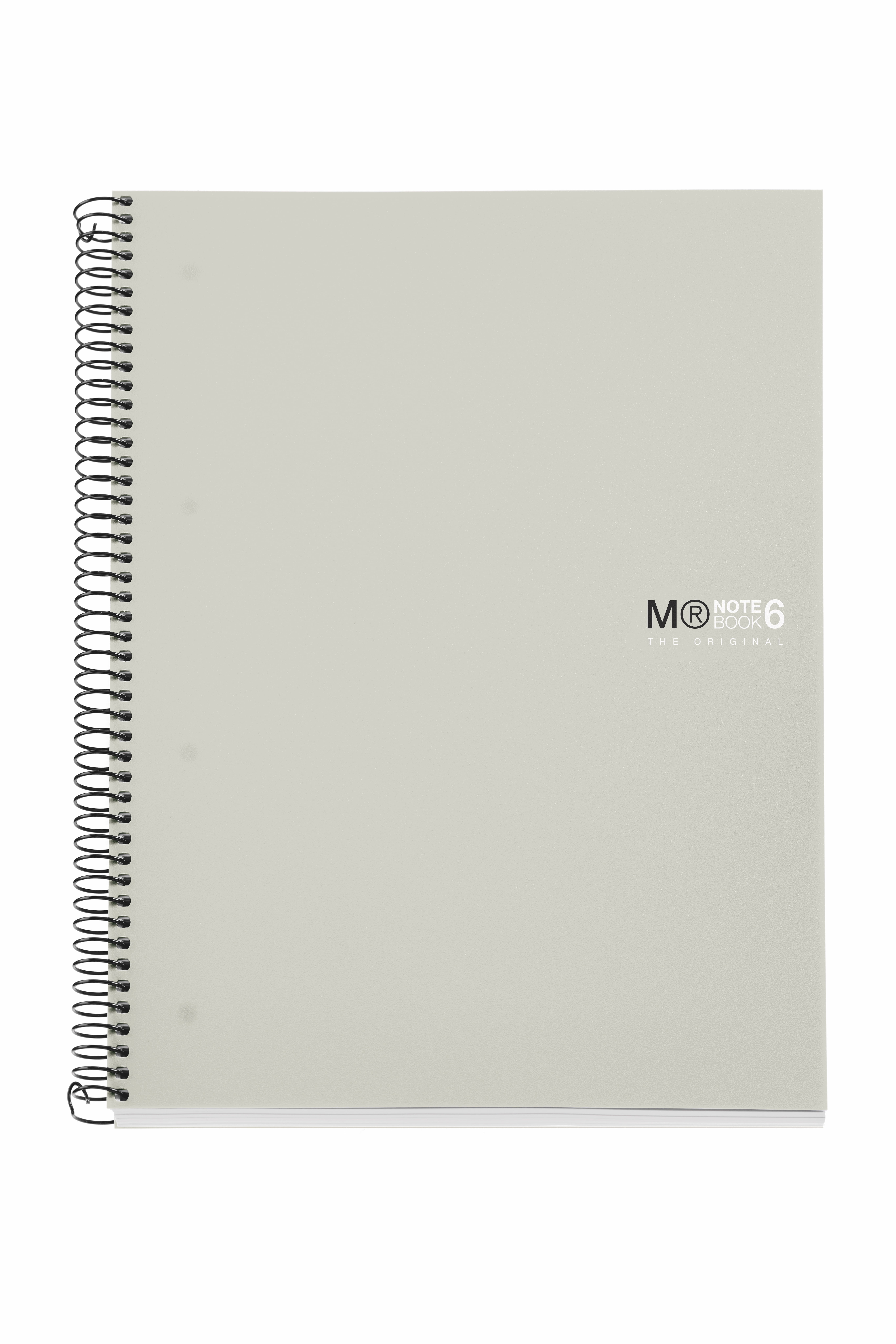 MIQUELRIUS 6-SUBJECT GRAPH POLY SPIRAL NOTEBOOK A4 8.25 x 11.75 - Grey