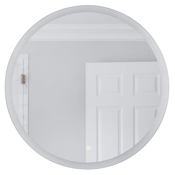 MIR112-W Craftmade Lighting 35W 1 LED Round Mirror-28 Inches Tall and 27.99 Inches Wide