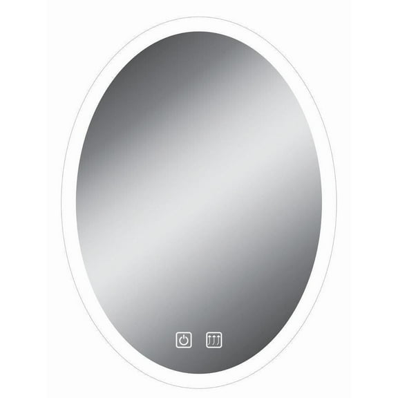 MIR3009B Litex 21W LED Bathroom Mirror-32 Inches Tall and 2 Inches Wide - 2 Touch Buttons