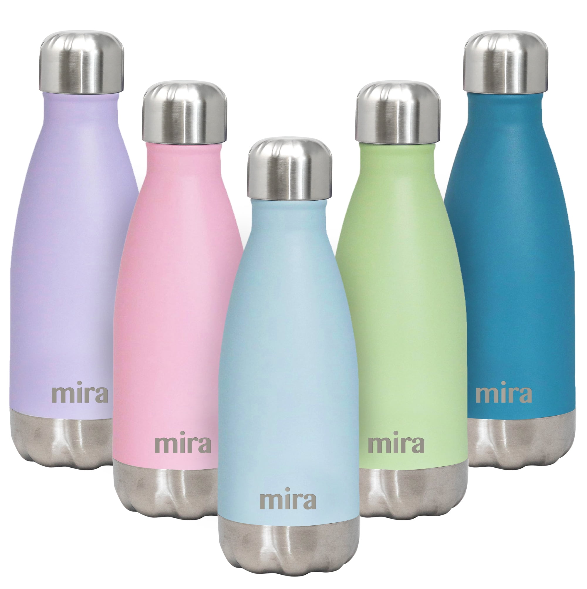MiiR, Kids Water Bottle, Vacuum Insulated, Leakproof, Stainless Steel Construction, Prismatic, 12 oz