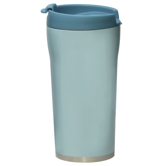 MIRA 12oz Insulated Coffee Travel Mug, Stainless Steel with Screw On Flip Lid, Pearl Blue