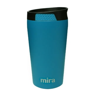 Mira 20oz Modern Tumbler with Straw and Flip Lid, Stainless Steel Vacuum Insulated Travel Mug, Space Blue, Size: 20 oz (600 ml)