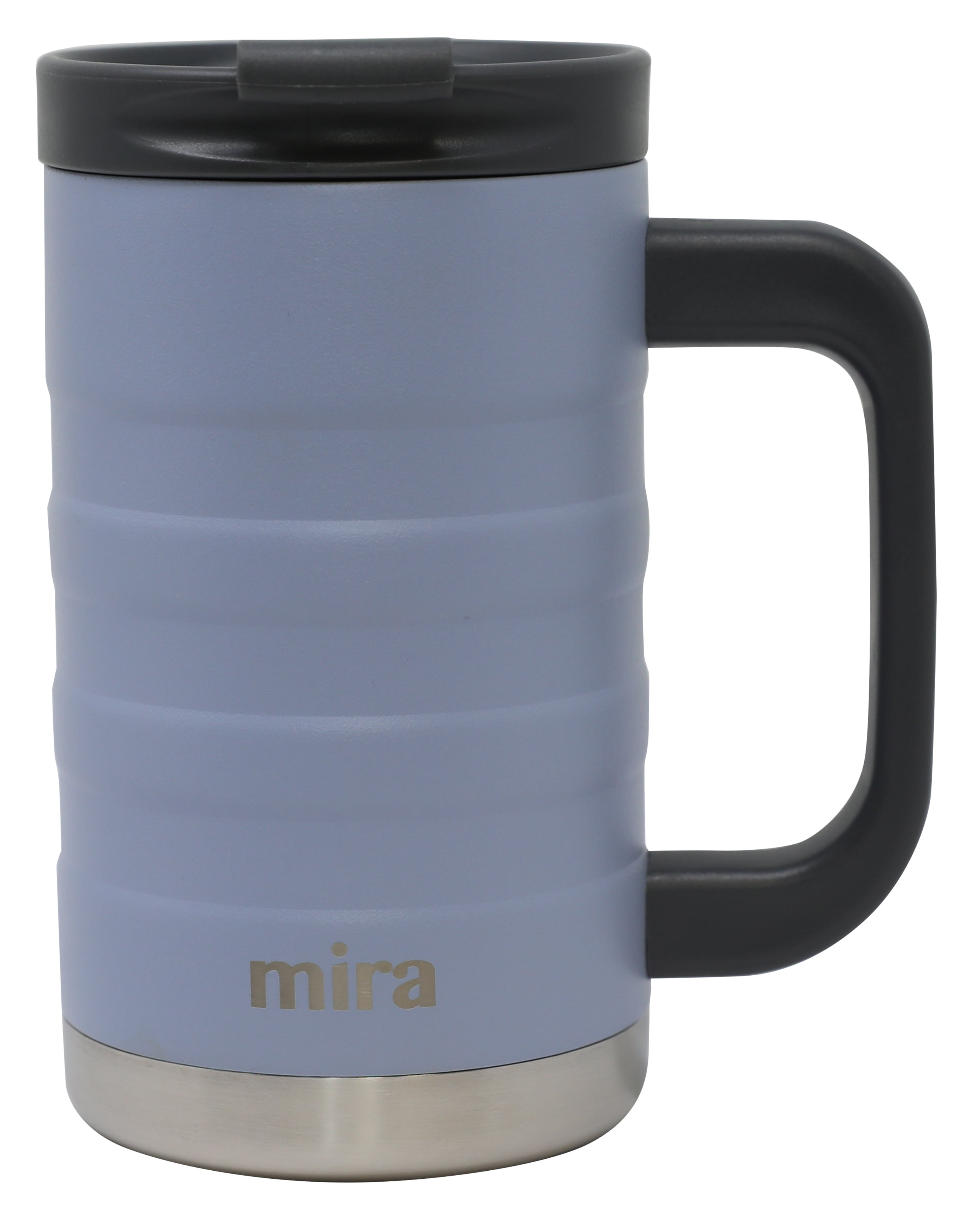 MIRA 14oz Coffee Mug with Handle & Screw on Lid, Stainless Steel Vacuum Insulated  Tumbler, Olympic 