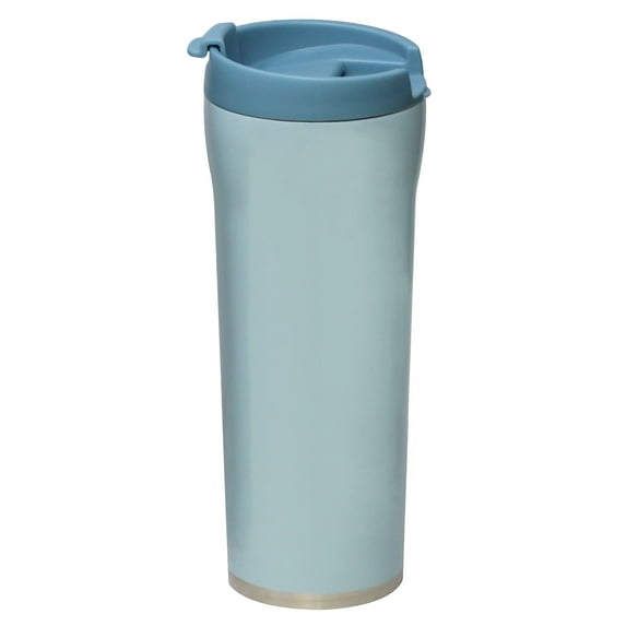 MIRA 16oz Insulated Coffee Travel Mug, Stainless Steel with Screw On Flip Lid, Pearl Blue