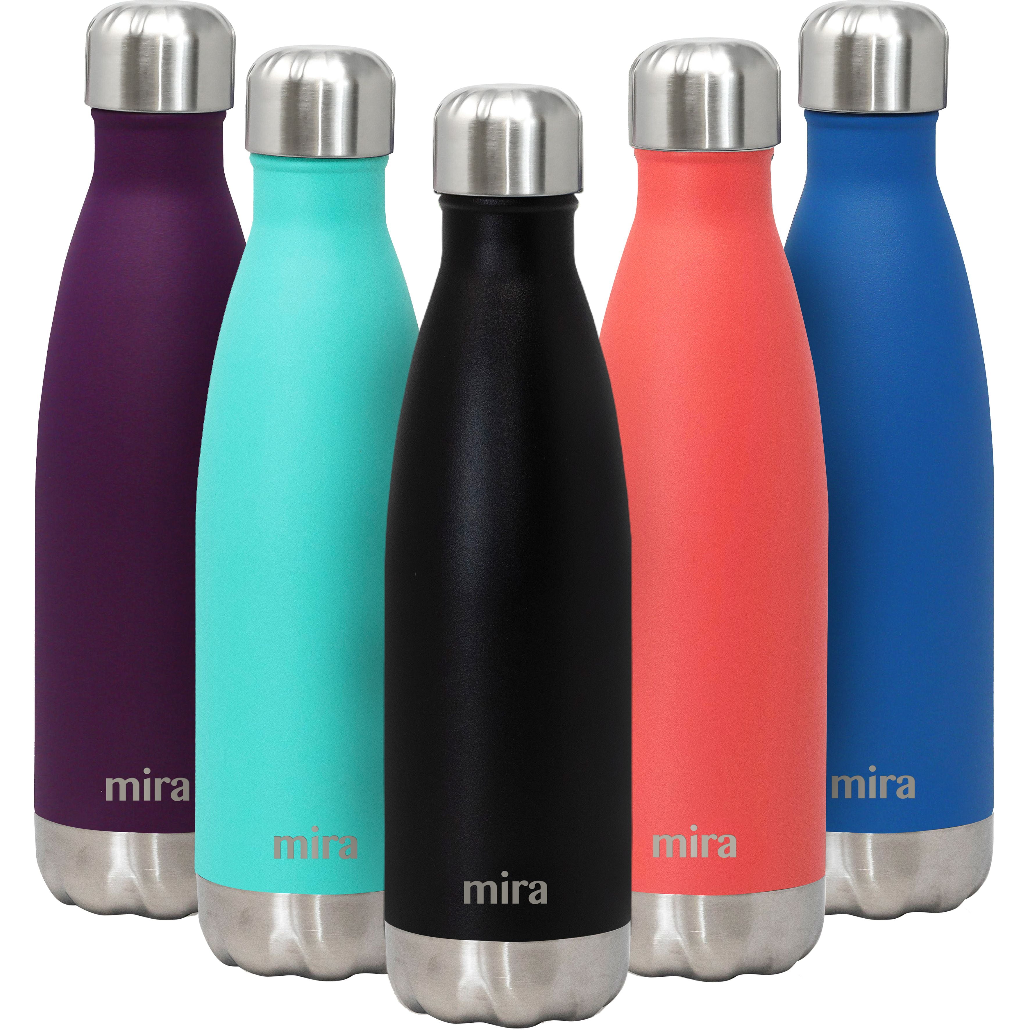 MIRA 17oz Stainless Steel Vacuum Insulated Water Bottle, Leak