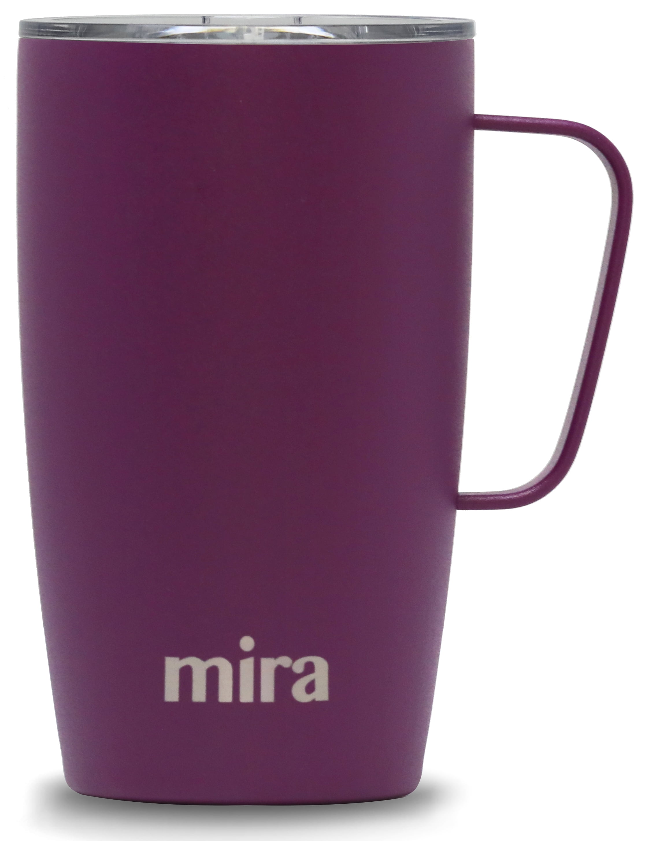 MIRA 18oz Coffee Mug with Handle & Lid, Stainless Steel Vacuum Insulated  Tumbler, Iris 