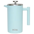 thumbnail image 1 of MIRA 20oz French Press Coffee Maker, Double Wall Insulated Stainless Steel, Blue, 1 of 7