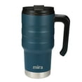 thumbnail image 1 of MIRA 20oz Insulated Coffee Travel Mug with Handle & Screw on Flip Lid, Stainless Steel, French Blue, 1 of 8