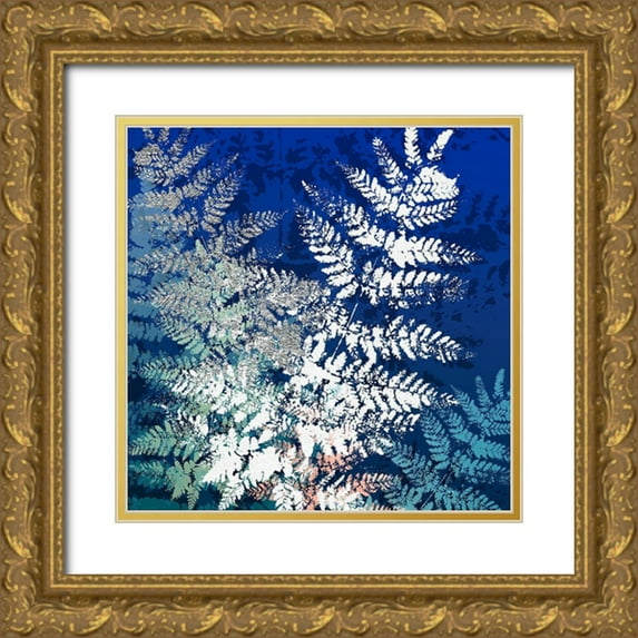 MIRA 20x20 Gold Ornate Wood Framed with Double Matting Museum Art Print Titled - Silver