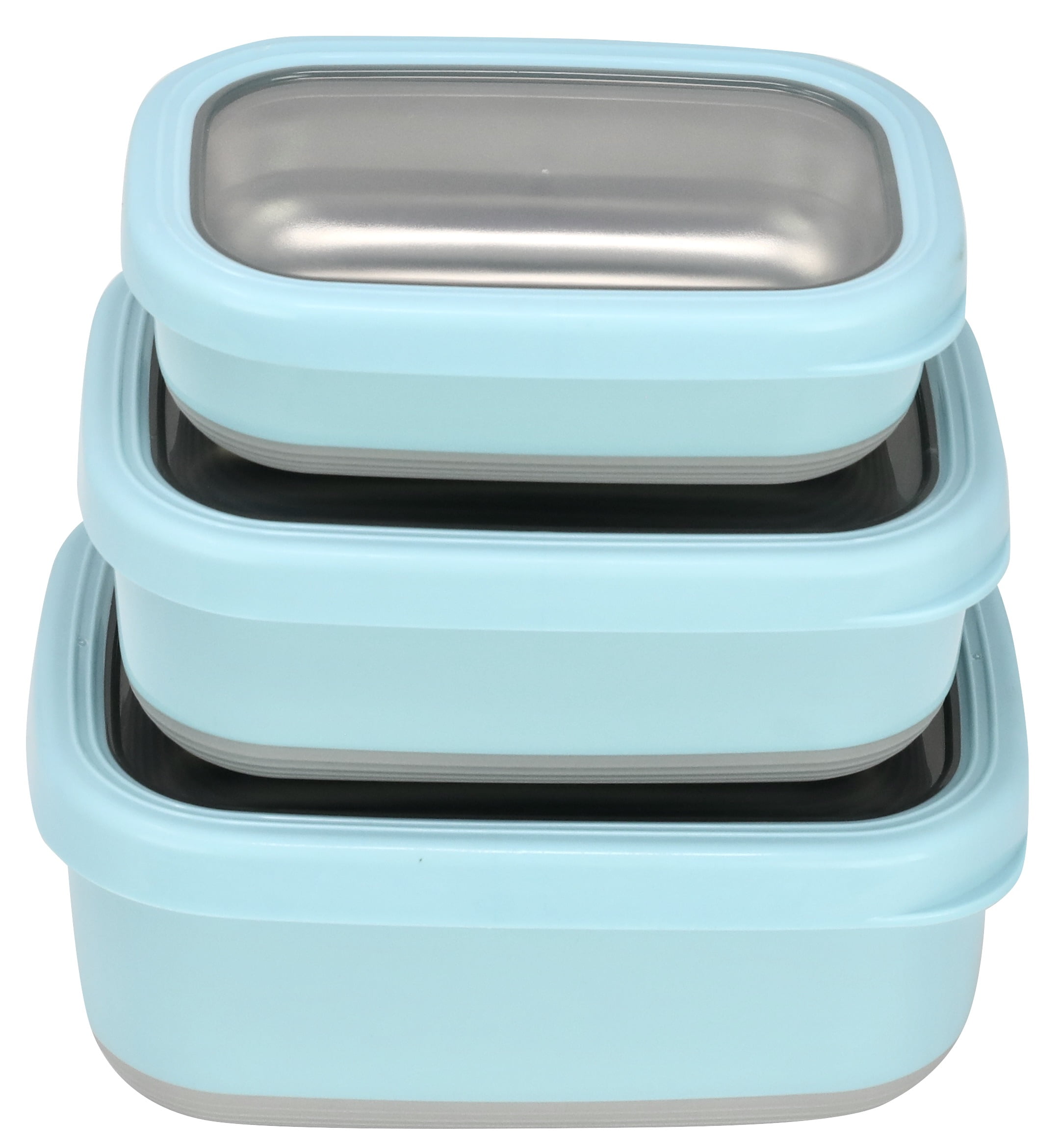 3.96 Litre) Air tight 3 Pieces Food Container Set Master Rectangle