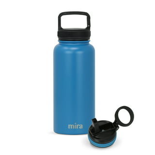 MIRA 18oz Insulated Tea Infuser Bottle, Stainless Steel Travel Thermos Mug,  Pearl Blue