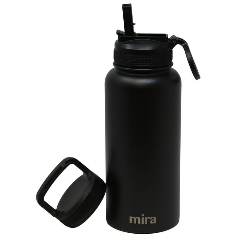 Thermoflask Double Stainless Steel Insulated Water Bottle 32 oz Black