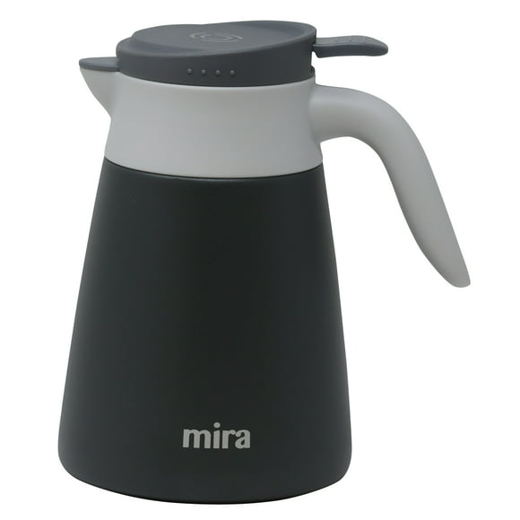 MIRA 34oz Thermal Coffee Carafe, Stainless Steel Vacuum Insulated Coffee Server, Graphite