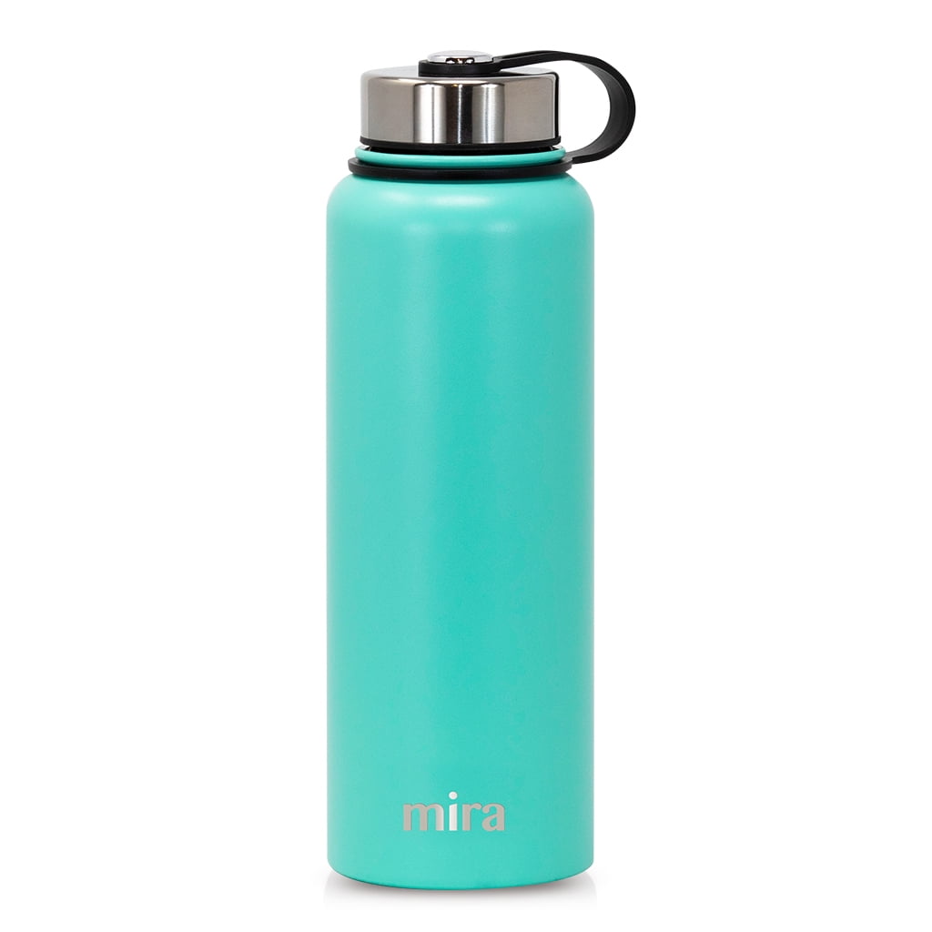 GRANDTIES 32 oz. Classic Silver Travel Water Bottle - Wide Mouth Vacuum  Insulated Water Bottle with 2-Style Lids GT001219503 - The Home Depot