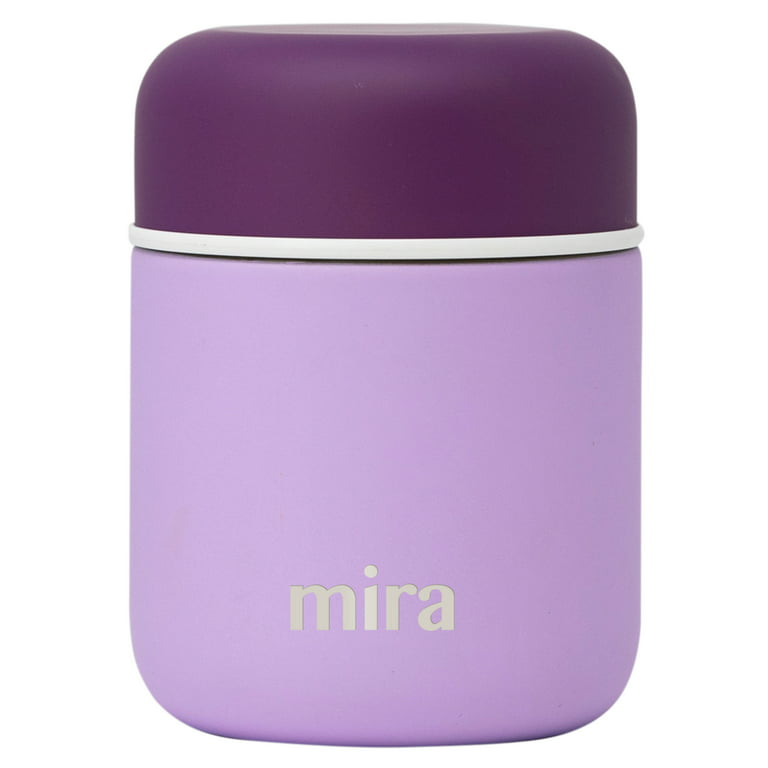 Mira 9 oz Thermos for Kids Lunch Food Jar Vacuum Insulated Stainless Steel Lunch Thermos, Pink