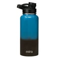 thumbnail image 1 of MIRA Stainless Steel Insulated Sports Water Bottle - Hydro Metal Thermos Flask Keeps Cold for 24 Hours, Hot for 12 Hours - BPA-Free Spout Lid Cap (32 oz (960 ml, 1 qt), Blue Lava, 1 of 7