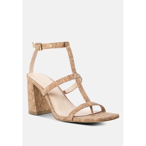 MIRABELLA Open Square Toe Block Heel Sandals