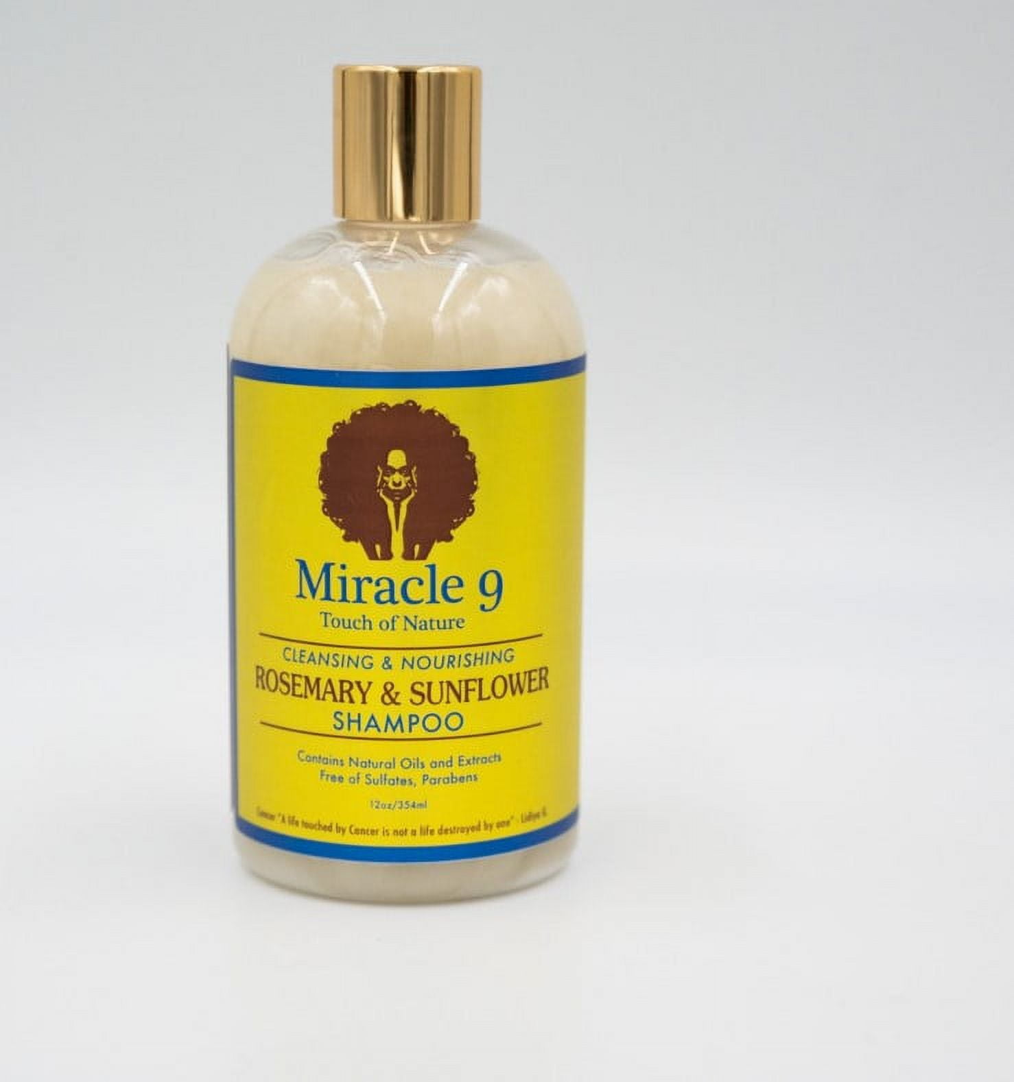 MIRACLE 9 ROSEMARY & SUNFLOWER SHAMPOO, 12 OZ