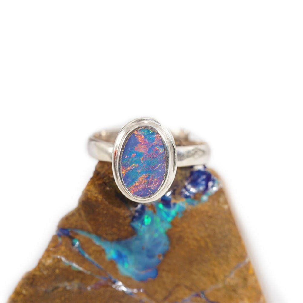 Buy Adjustable Sterling Silver Opal Ring Online Liberia Ubuy