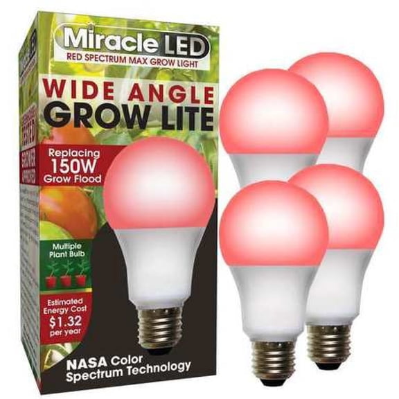 MIRACLE LED 602146 Red Spectrum Wide Angle Multi Plant LED Grow Light Replace 150W