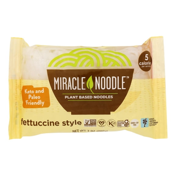 MIRACLE NOODLE - Guilt - Free Shirataki Pasta Substitute - 7 OZ, Case of 6