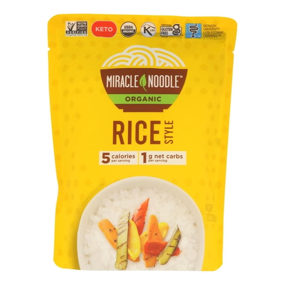 MIRACLE NOODLE - Miracle Noodle Rice Style Meal - 7 OZ, case of 6
