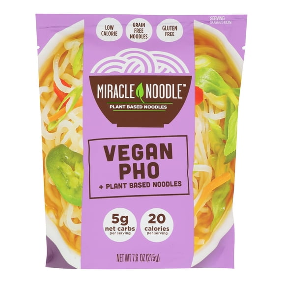 MIRACLE NOODLE - Vegan Pho Noodle Meal - 215 GM, case of 6