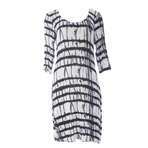 MIRACLEBODY by Miraclesuit Women's Marilyn 3/4 Sleeve Pullover Dress Medium Bamboo