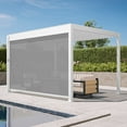 thumbnail image 1 of Mirador 111S Outdoor Pergola Aluminum Pull Down Privacy Screen 13' Side, White(Not Pergola), 1 of 6