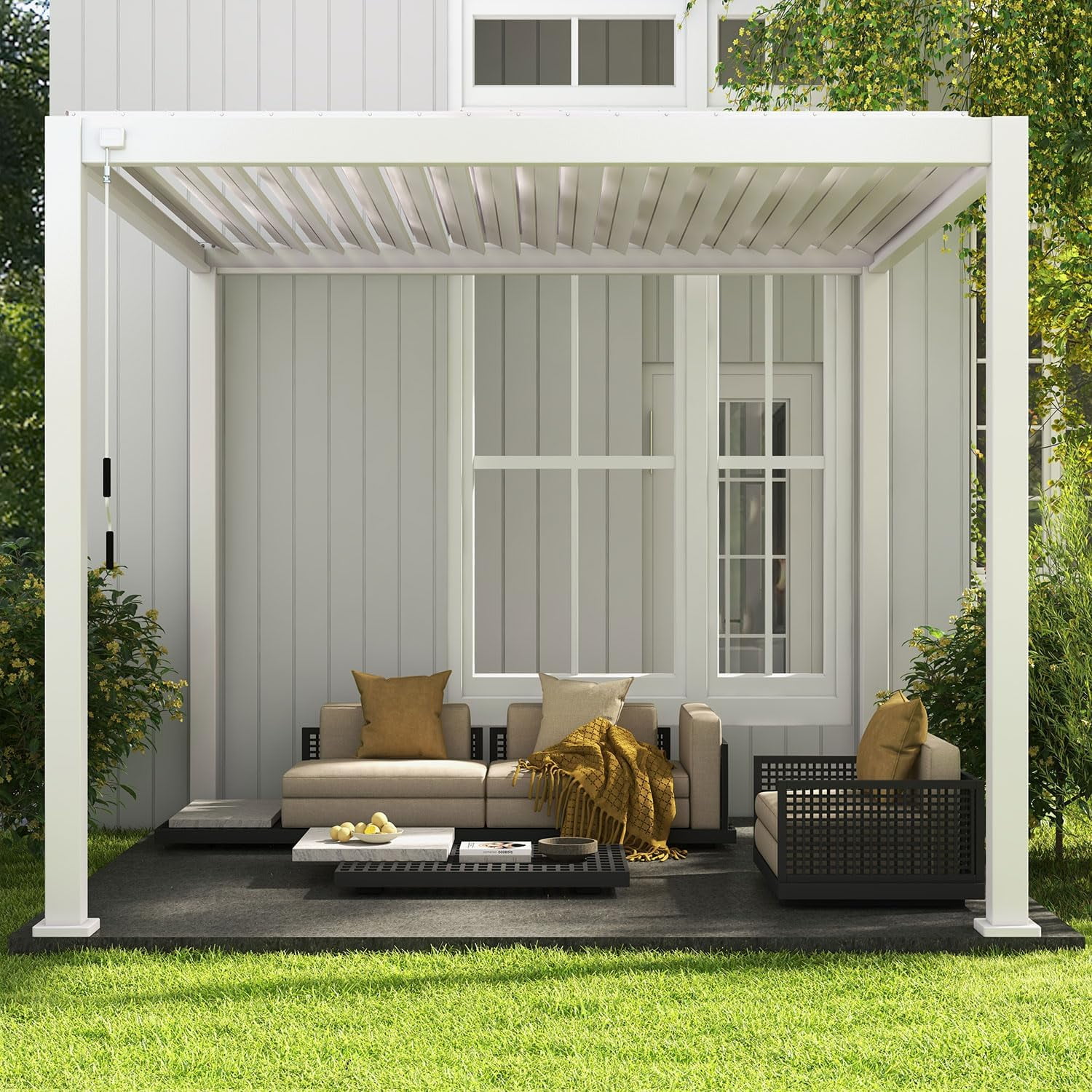 MIRADOR 10x13ft Metal Roof Porch, Outdoor Pergola Patio MIRADOR 10x13ft Metal Roof Porch, Outdoor Pergola Patio