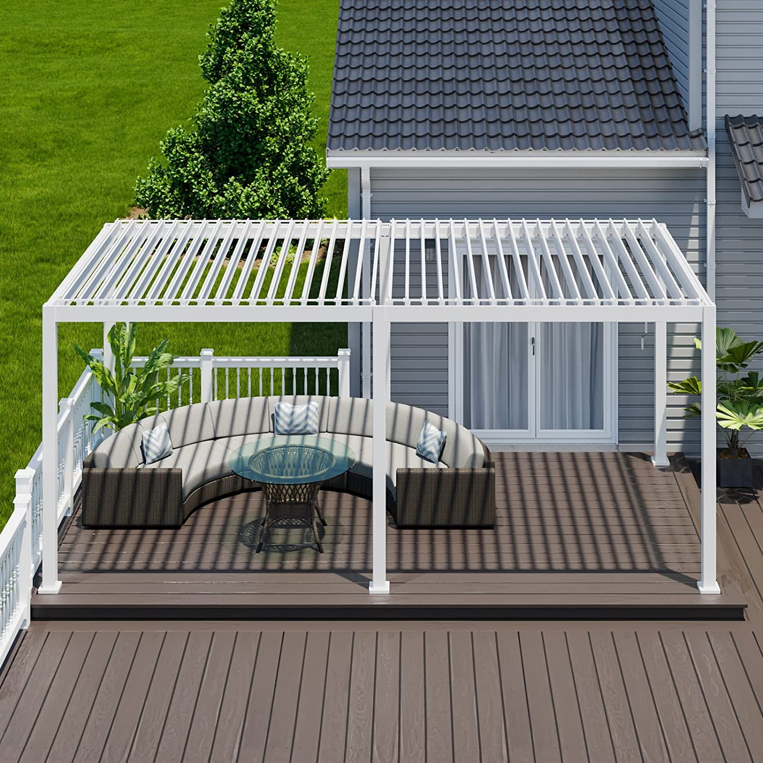 MIRADOR 111S Louvered Pergola 10