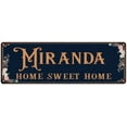 thumbnail image 1 of MIRANDA Home Sweet Home Victorian Look 8x24 Metal Sign 108240046710, 1 of 1