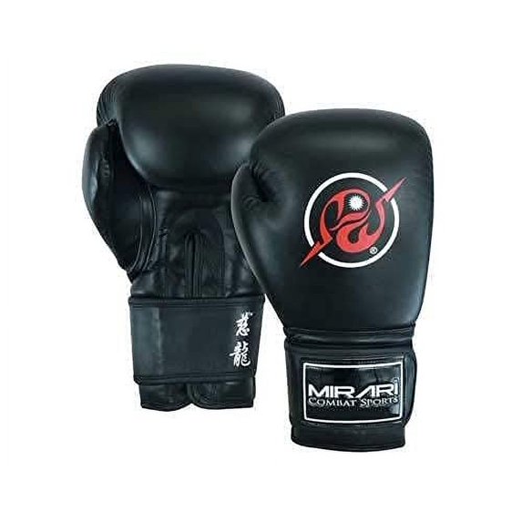 MIRARI Boxing Gloves (Black Wht, 10oz)