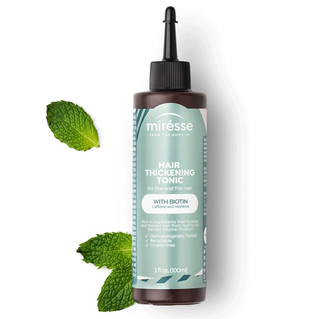 MIRESSE Thickening Hair Tonic with Biotin, Caffeine & Menthol For Men