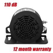 MIRKOO Backup Alarm, 110dB 12V-80V DC Waterproof Industrial Heavy-duty Backup Reverse Warning Alarm with Super Loud Beeper Tone for Truck Van Freight Car Lorry Heavy Vehicles