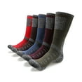 thumbnail image 1 of MIRMARU Men's 5 Pairs Multi Performance Outdoor Sports Hiking Trekking Crew Socks, 1 of 9