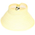 thumbnail image 1 of MIRMARU Women's Summer UPF 50+ Packable Crushable Roll up Wide Brim Sun Beach Visor Cap Straw Hat, 1 of 1