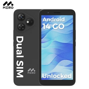 MIRO A1 Cellphone 6'' HD IPS Incell Display Android 14 Smartphone 2+32GB TF, 3000mAh Battery Andriod Phone, Unlock Smart Phone, 4G Dual SIM, GPS,OTG