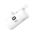 thumbnail image 1 of MIRO B3 Power Bank - 5000mAh Compact Portable Charger, 22.5W Fast Charge, Dual Interface (Type - C & Lightning), White Capsule Design, 1 of 7