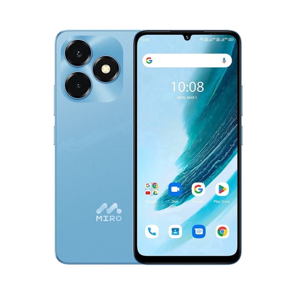 MIRO S69 Pro 5G Unlocked Phone 6.9" 120Hz Display 8GB + 256GB Storage 50MP Camera 5000mAh Battery Android 15 Dual SIM Fingerprint blue