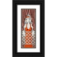 thumbnail image 1 of MIROTA 11x24 Black Ornate Wood Framed with Double Matting Museum Art Print Titled - Reverie au balcon, 1 of 4