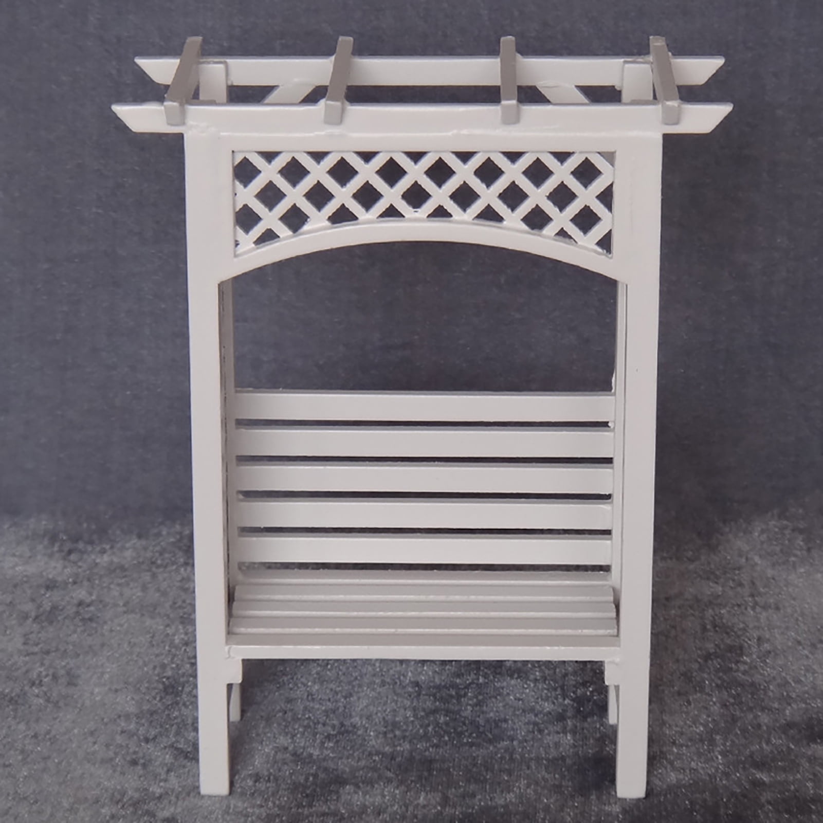 MIRROR 1/12 Scale Grape Trellis Vine Shelf Model Dollhouse Miniature