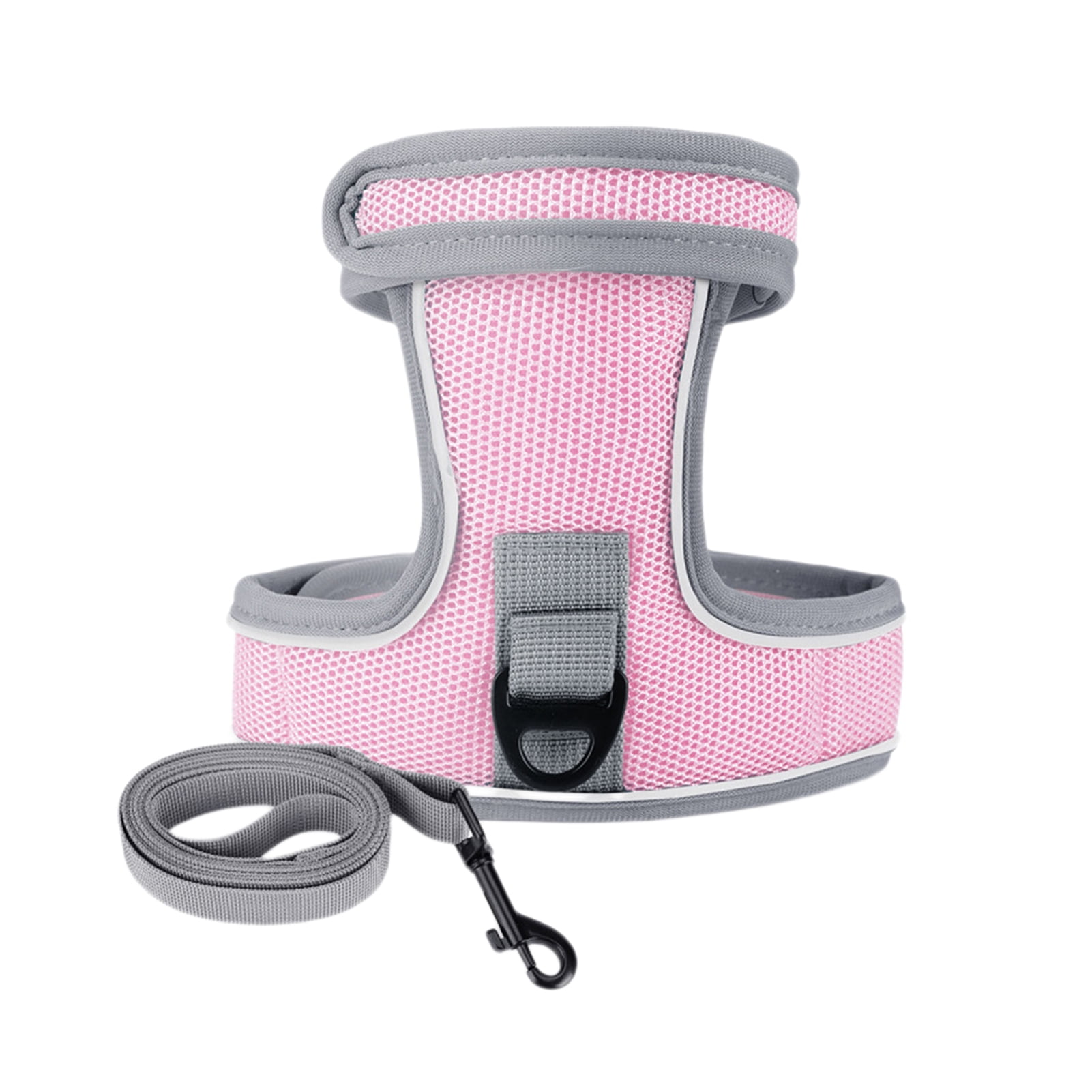 Image showcasing MIRROR 1 Set Pet Leash Adjustable Fastener Tape Reflective Cat Harness ...
